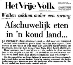 Afschuwelijk eten in een koud land