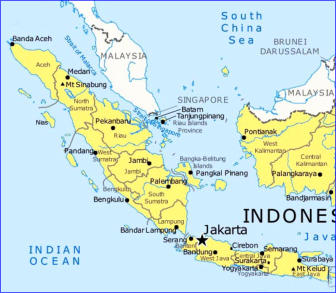 Kaart Indonesië